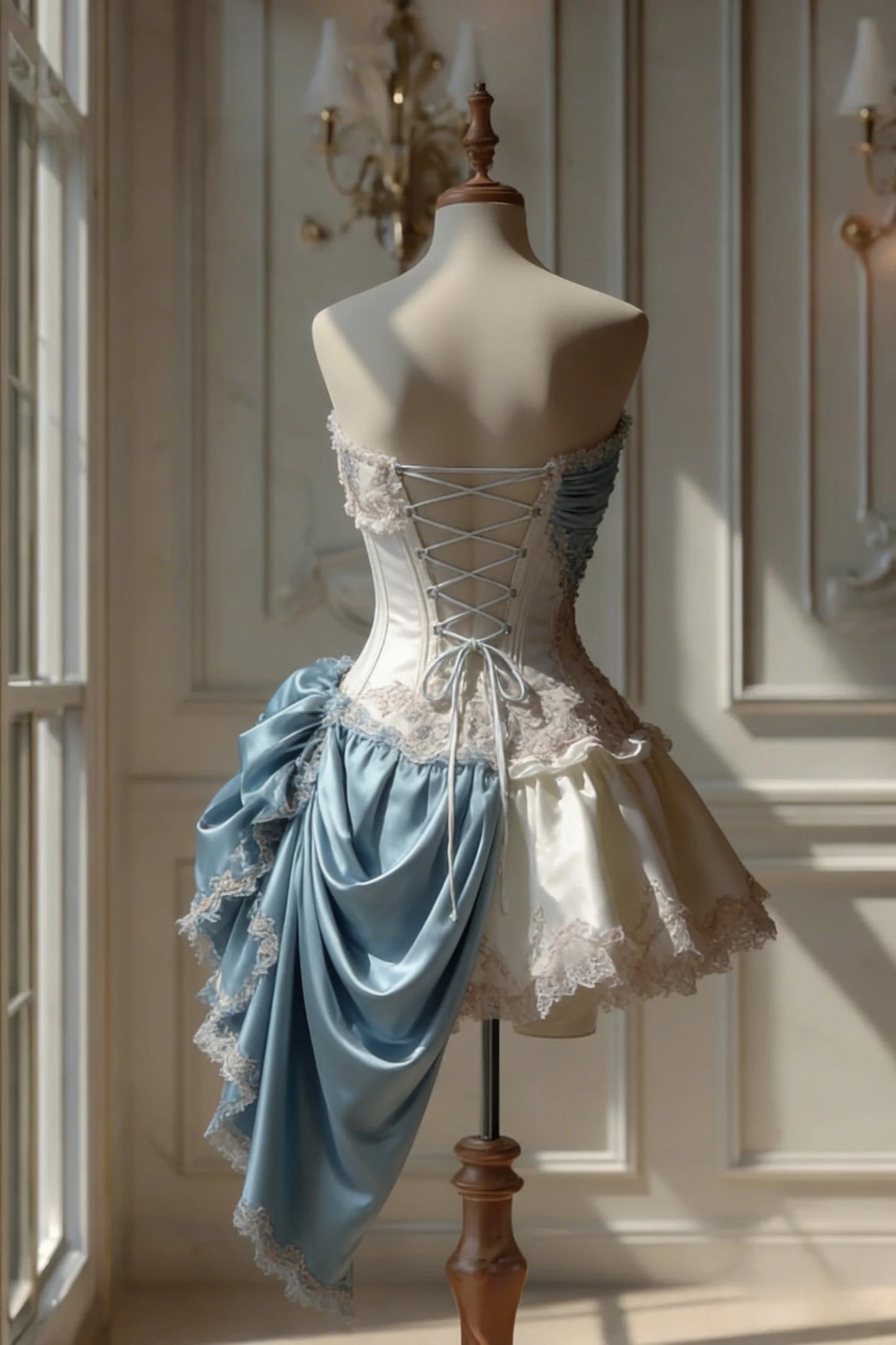 Elegant Strapless Sleeveless Bow Homecoming Dress