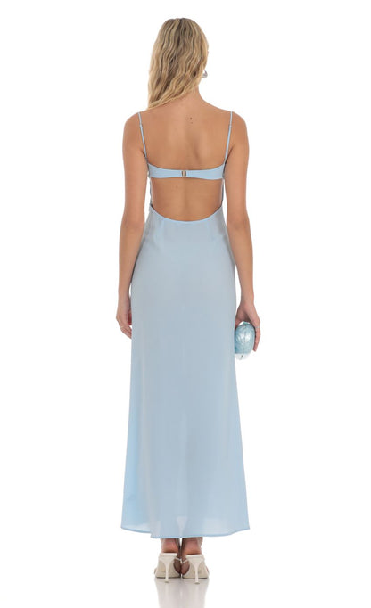 Ethereal Sheath Sweetheart Spaghetti-Strap Lace-Accented Light Blue Floor-Length Prom Dresses