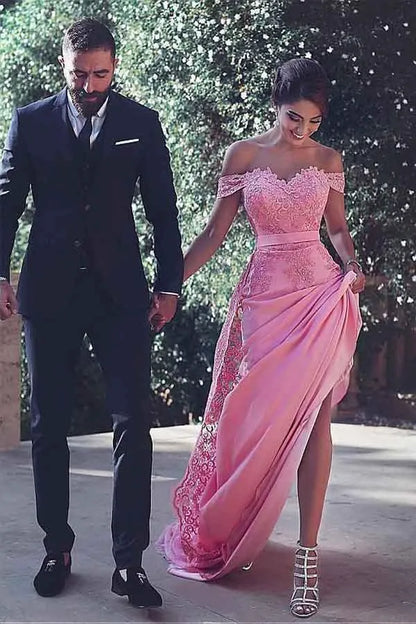 Exquisite Mermaid Off Shoulder Sleeveless Closed Back Floor Length Formal Evening Dress
