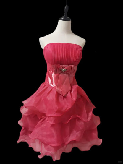 Exquisite A-line Off-Shoulder Sleeveless Pleated Satin Short-Mini Homecoming Dress