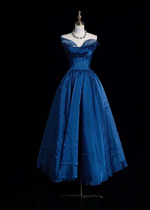 Fairy A-Line Strapless Sleeveless Back Zip Long Evening Dress