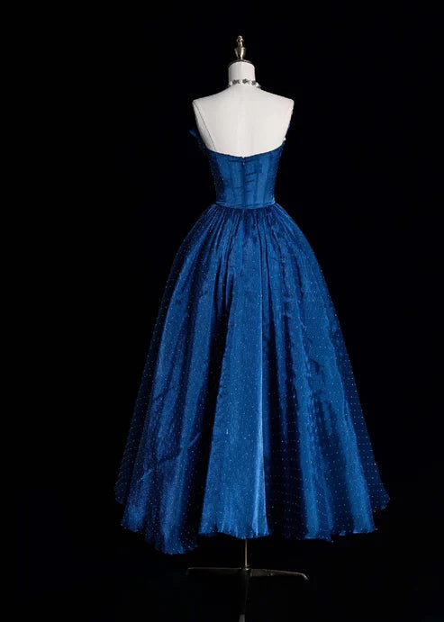 Fairy A-Line Strapless Sleeveless Back Zip Long Evening Dress