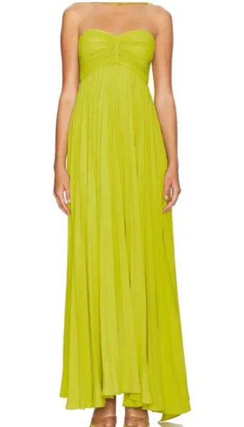 Fashion A-Line Strapless Neck Backless Floor-Length Prom Dress