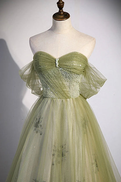 Fashion A-Line Sweetheart-Neck Sleeveless Lace Up Sweep/Brush Train Prom Dress