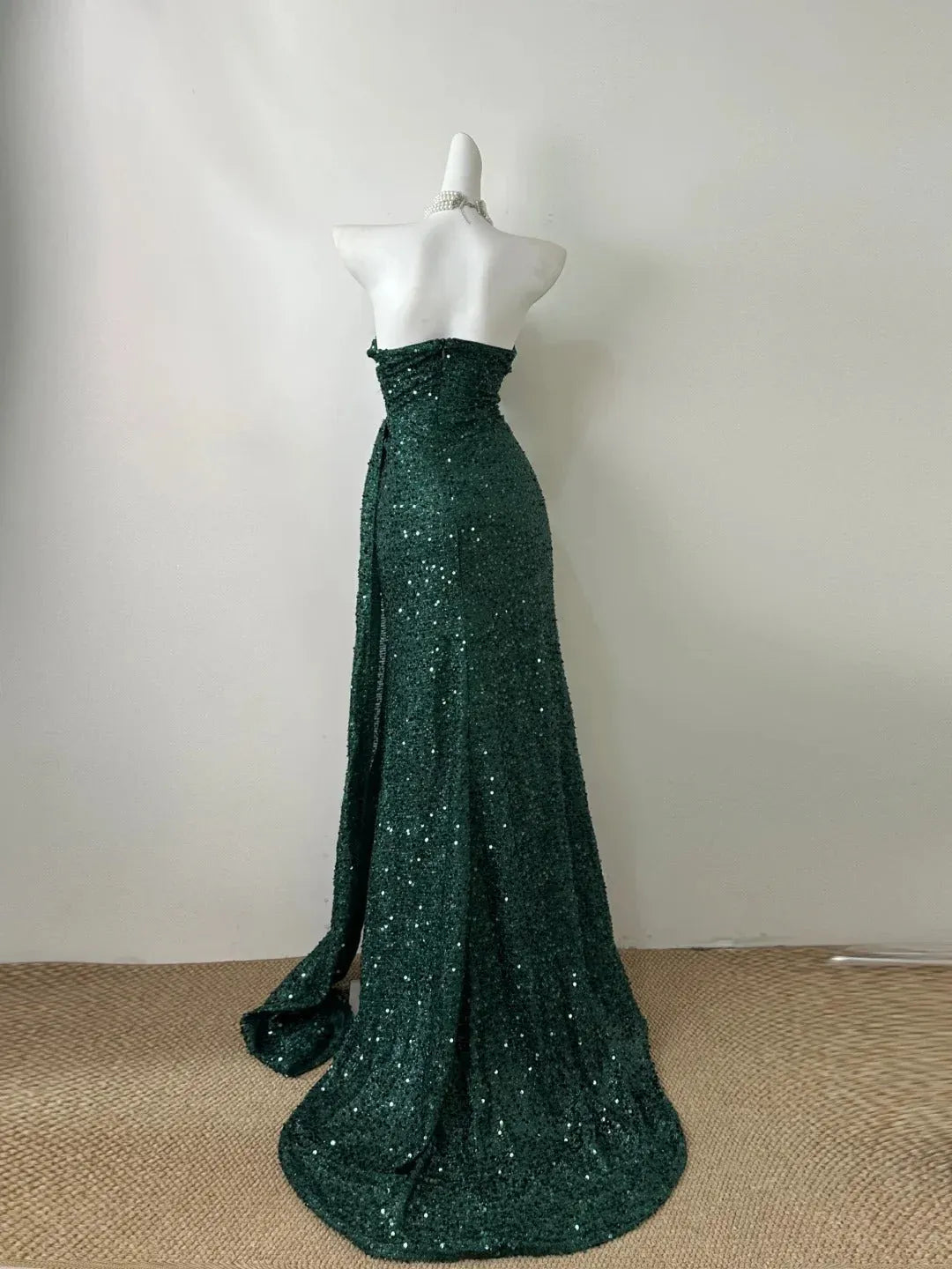 Fashionable Mermaid Strapless Backless Sweep/Brush Train Prom Dress