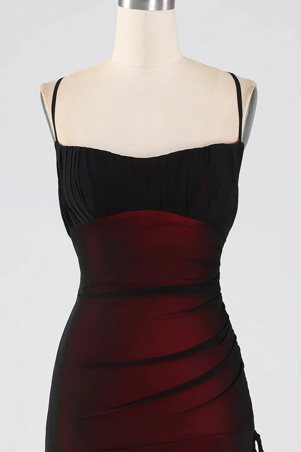 Fashionable SheathColumn Boat Neck Sleeveless Lace Up Floor-Length Bridesmaid Dress for women
