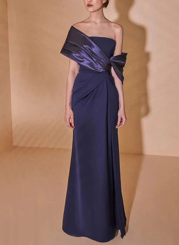 Simple A-Line Scoop Sleeveless Back Zip Fashionable SheathColumn Square Sleeveless Backless Floor-Length Mother of the Bride Dress for womenTrain Side Slit Mother of the Bride Dress for women£¨¸±±¾£©