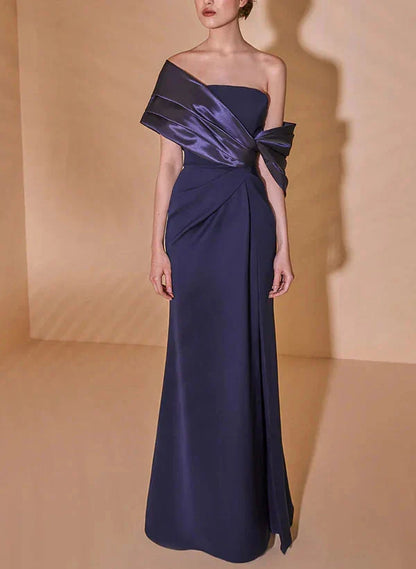 Simple A-Line Scoop Sleeveless Back Zip Fashionable SheathColumn Square Sleeveless Backless Floor-Length Mother of the Bride Dress for womenTrain Side Slit Mother of the Bride Dress for women£¨¸±±¾£©