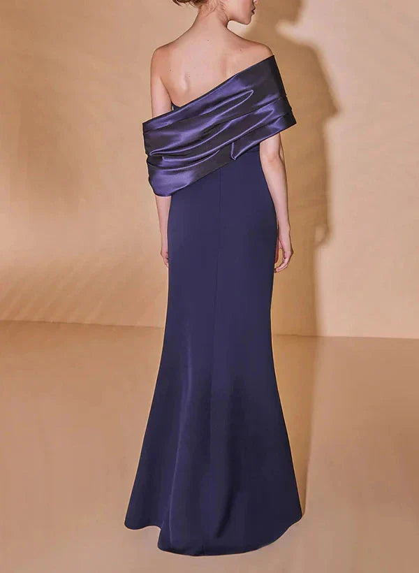 Simple A-Line Scoop Sleeveless Back Zip Fashionable SheathColumn Square Sleeveless Backless Floor-Length Mother of the Bride Dress for womenTrain Side Slit Mother of the Bride Dress for women£¨¸±±¾£©
