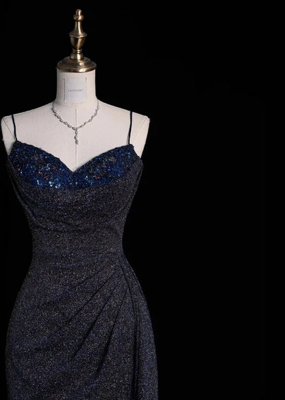 Glam Sheath Spaghetti Strap Sleeveless Lace Up Floor-Length Evening Dress