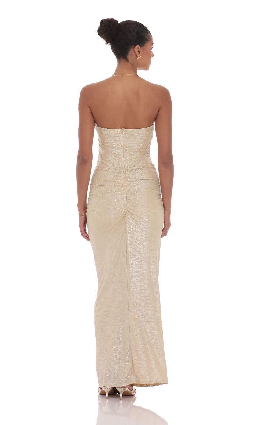 Chic Sheath Strapless Sleeveless Ruffle-Accent Dusty Blue Ribbed-Fabric Floor-Length Prom Dresses£¨¸±±¾£©