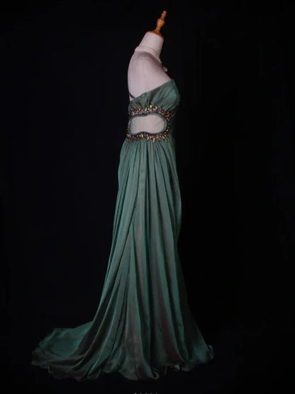 Glamorous Sheath One-shoulder Ruched Evening Dress For Female Guests Hot Sale