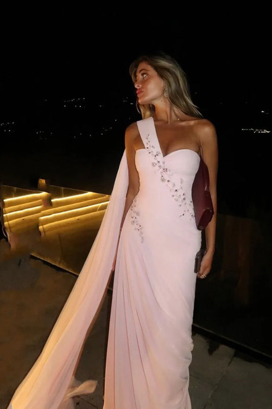 Gorgeous A-Line Sweetheart Neck Sleeveless Chiffon Floor-Length Backless Prom Dress