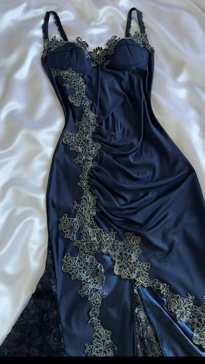 Gorgeous Mermaid Spaghetti Straps Sleeveless Backless Long Prom Dresses