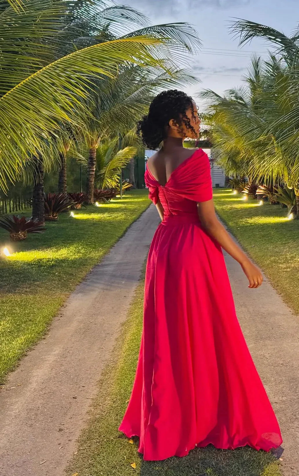 Graceful A Line Off the Shoulder Sleeveless Satin Pleated Floor-Length Prom Dress
