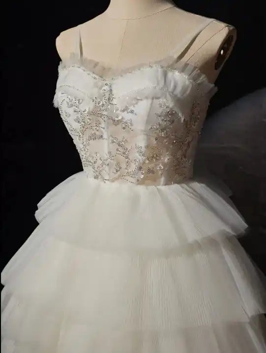 High Low New Arrival Spaghetti Straps Wedding Dresses