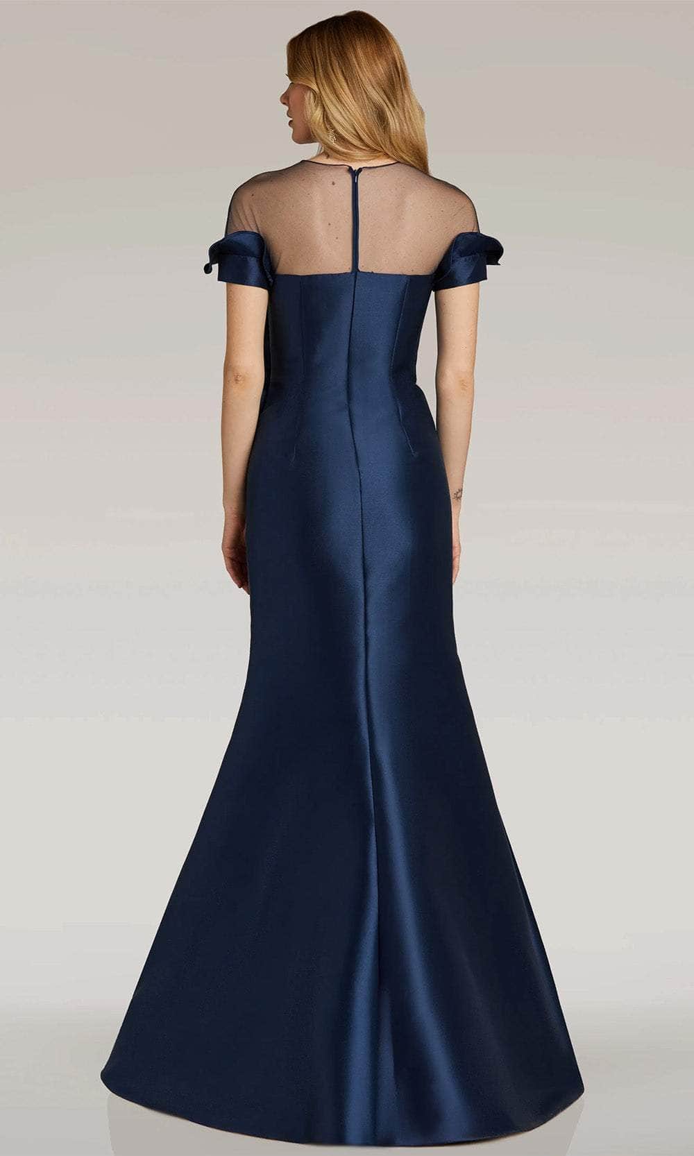 Quyihu Dresses Formal Illusion Pleated Evening Dress Mermaid Floor Length Prom Dress Stores With Prom Dresses