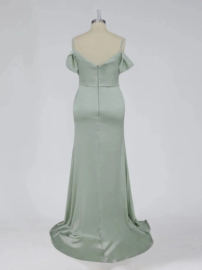 MermaidTrumpet Sweetheart Sleeveless Floor-Length Bridesmaid Dresses