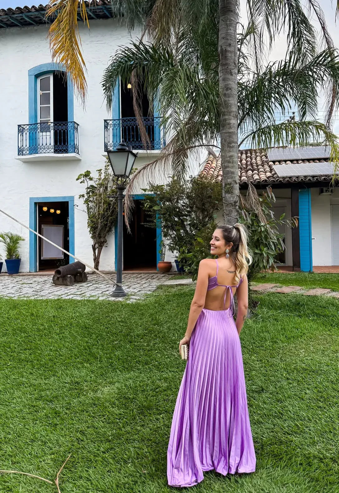 Modern A-Line Off Sleeves Sleeveless Pleated Satin Floor-Length Prom Dress