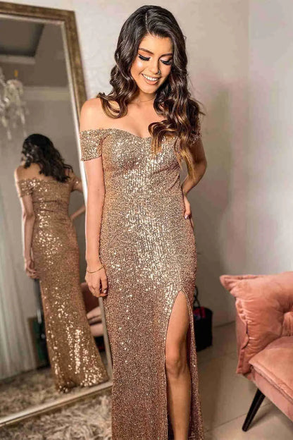 Modern Sheath Off the Shoulder Sleeveless Zipper Up Floor-Length Prom Dress