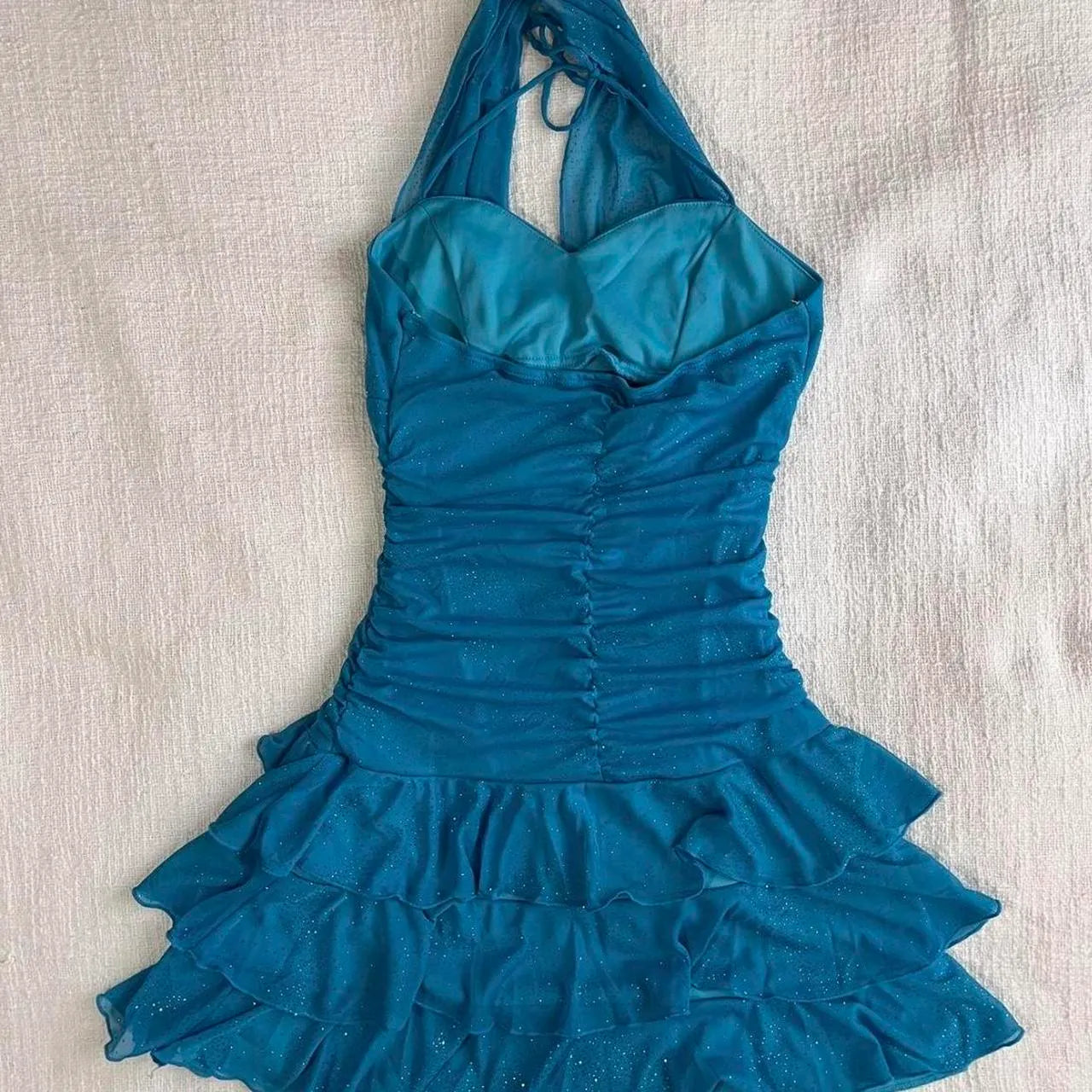 Modern A-Line/Princess Halter Neck Sleeveless Lace Up Short-Mini Homecoming Dress