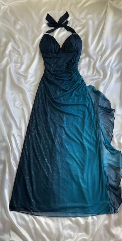 Quyihu Dress Formal Dresses V Neck Sleeveless Pleated Burgundy Prom Dress