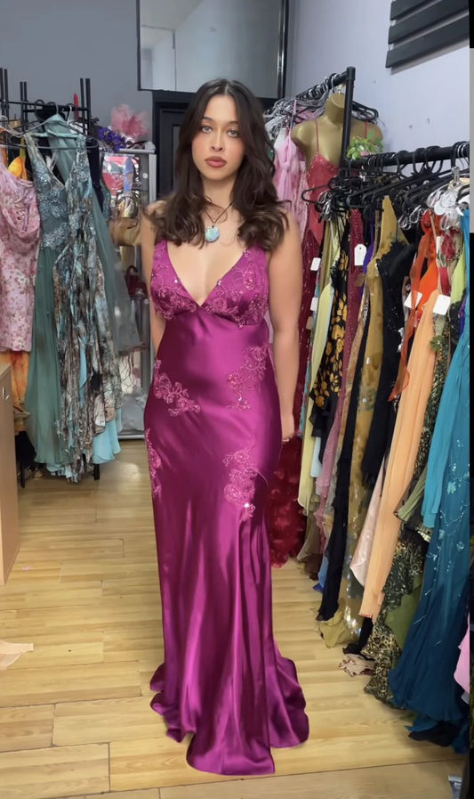 Quyihu Dress Vintage Mermaid Spaghetti Straps Backless Long Prom Dress Evening Dress Formal Dress