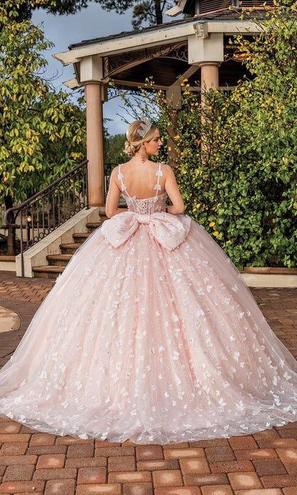 Quyihu Quinceanera Dress Long Pastel A-line Ball Gown With Sweetheart Neckline And Bow Detail On Back Formal Wear Dresses