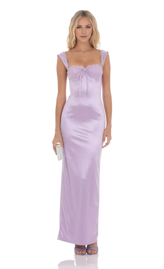 Romantic Sheath Sweetheart-Lace Spaghetti-Strap Square-Back Floor-Length Prom Dresses