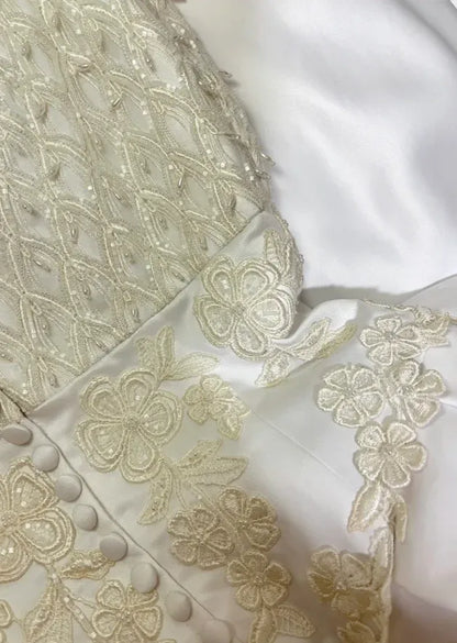 Romantic Ballgown Sweetheart Lace Ivory Evening Dress For Bride Hot Sale