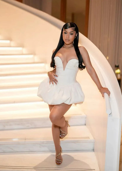 Sexy A-line Sweetheart Neck Sleeveless Zipper Up Short-Mini Homecoming Dress