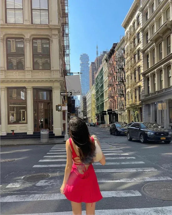 Sexy Halter Neck Sleeveless A-Line Pleated Satin Short-Mini Homecoming Dress