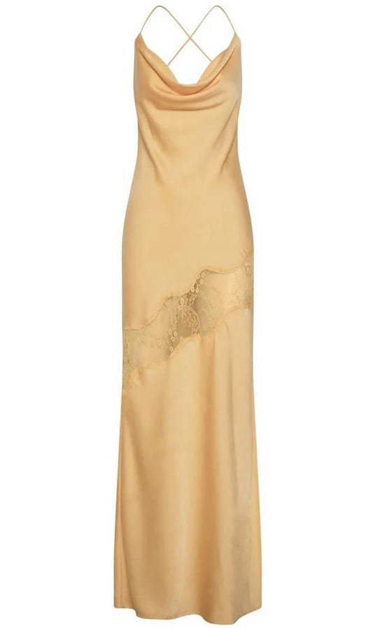 Sexy Mermaid/Trumpet Spaghetti Straps Sleeveless Satin Floor-Length Prom Dress