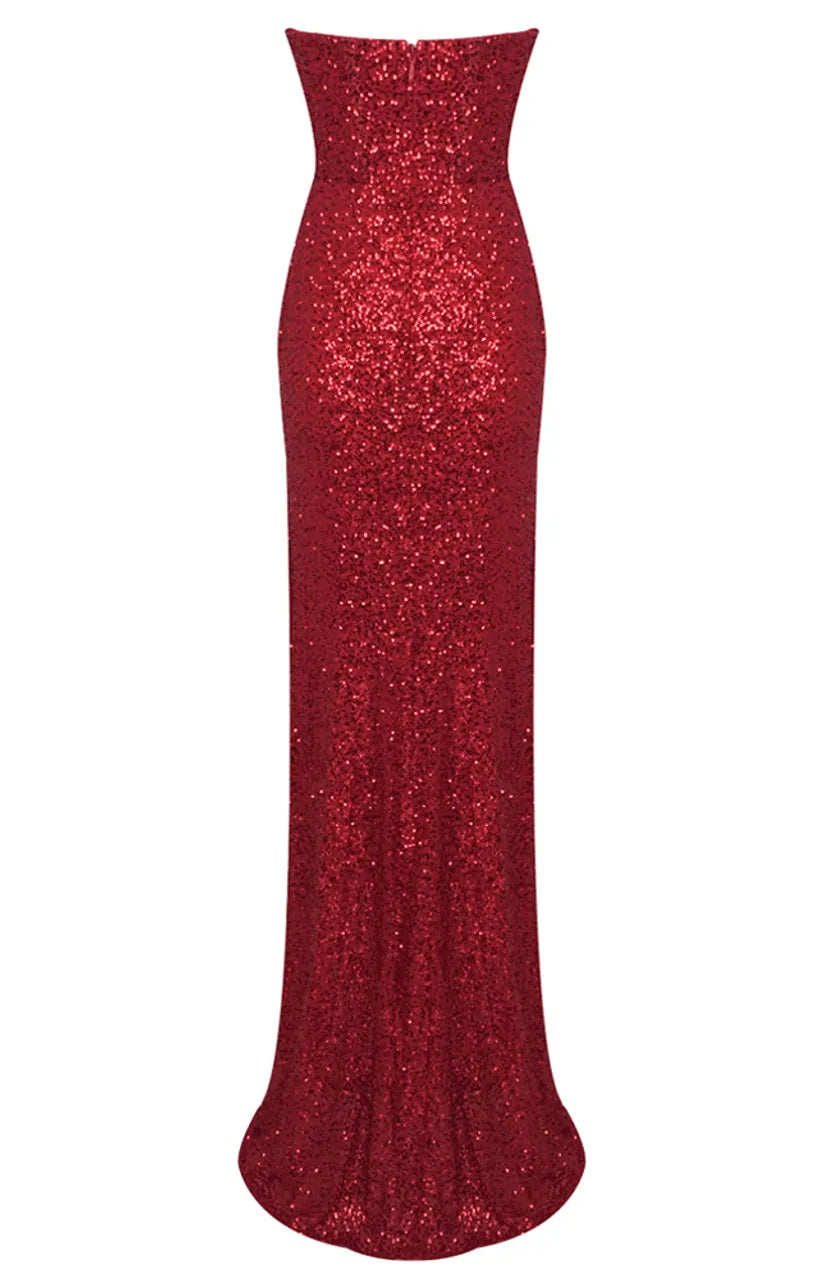 Sexy Mermaid/Trumpet V-Neck Sleeveless Zipper Up Floor-Length Prom Dress