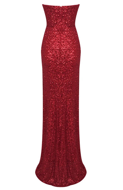 Sexy Mermaid/Trumpet V-Neck Sleeveless Zipper Up Floor-Length Prom Dress