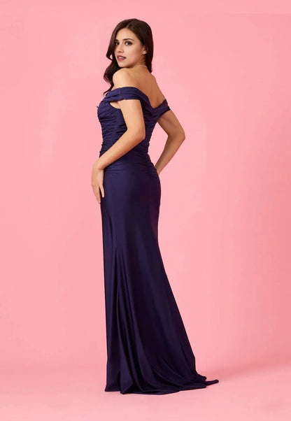 Sexy Mermaid V Neck Sleeveless Back Zip Floor-Length prom dress for women