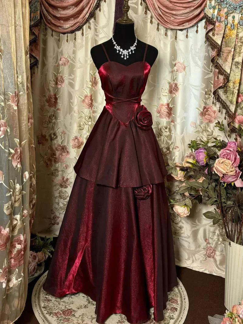 Fashionable A-Line Sweetheart Sleeveless Glitter Backless Floor-Length Prom Dress