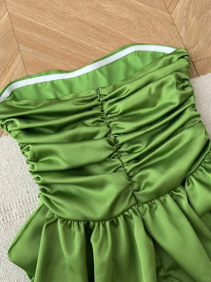 Simple A-Line Sweetheart Sleeveless Zipper Up Short-Mini Prom Dress
