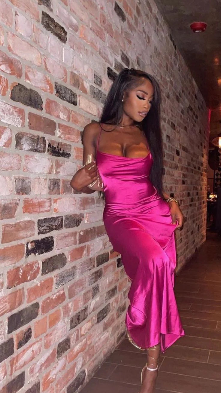 Simple Fitted Off Shoulder Sleeveless Lace Up Floor-Length Prom Dress
