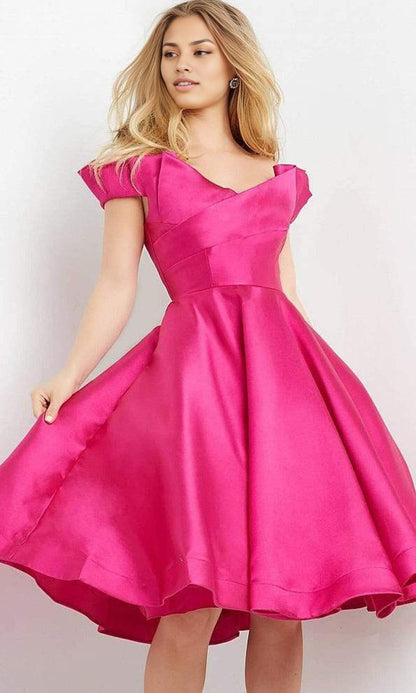 Quyihu Prom Shop Dresses Ruffled Off-Shoulder Sleeve A-Line Cocktail Prom Dresses Formal Women's Dresses