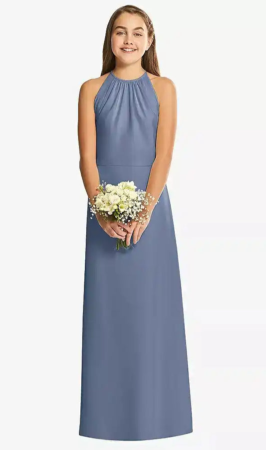 Social Junior Bridesmaid Style in Larkspur Blue
