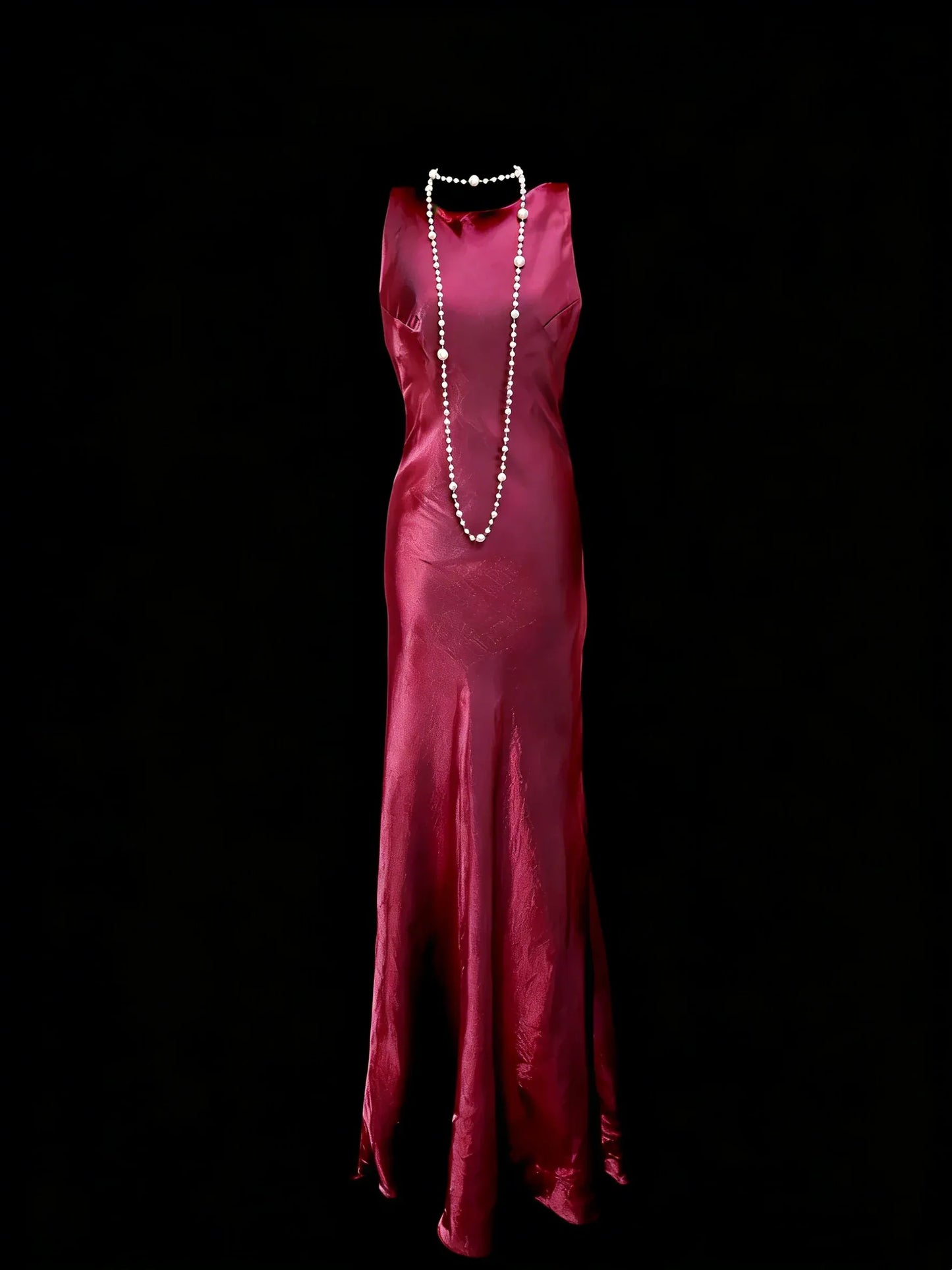 Sophisticated Mermaid High Neck Sleeveless Zipper Back Floor-Length Evening Dress