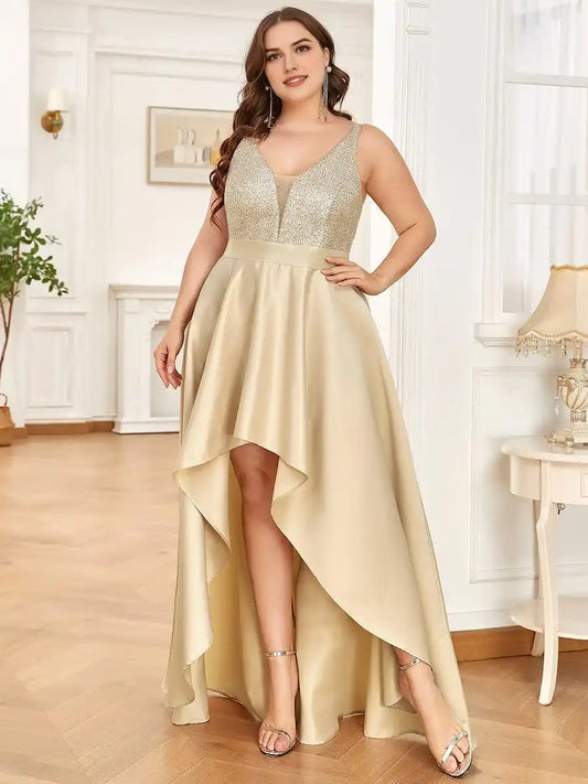 Sparkly High-Low Cruise Journey Dress Mother Of The Bride Dresses