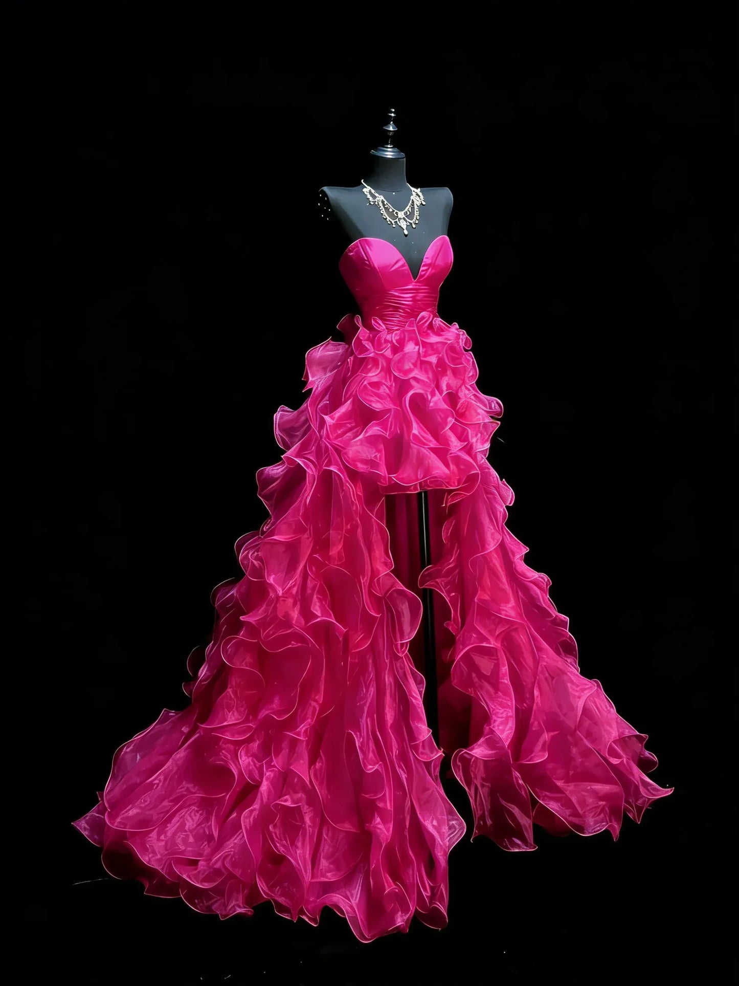 Stunning Ball Gown Strapless Sweetheart Sleeveless Zipper Back Floor-Length Prom Dress