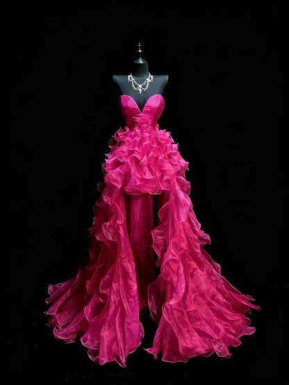 Stunning Ball Gown Strapless Sweetheart Sleeveless Zipper Back Floor-Length Prom Dress