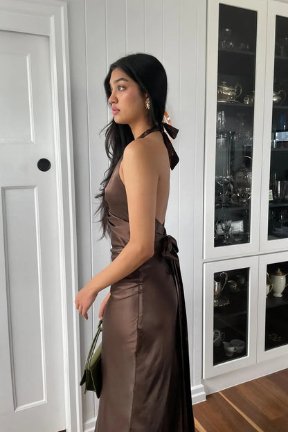 Stylish Fitted Off the Shoulder Sleeveless Satin Sweep/Brush Train Prom Dress