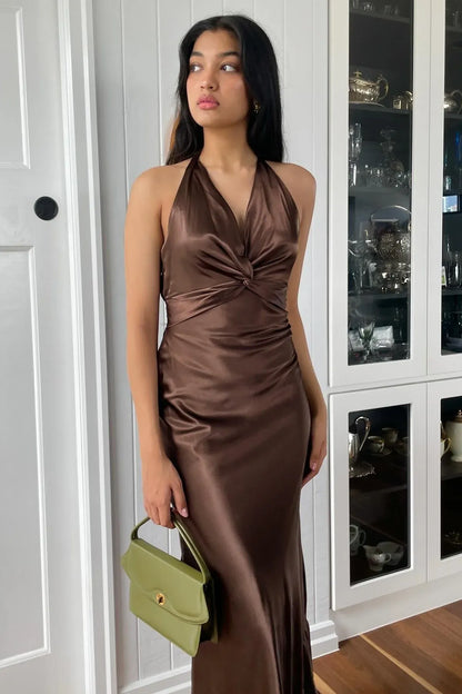 Stylish Fitted Off the Shoulder Sleeveless Satin Sweep/Brush Train Prom Dress