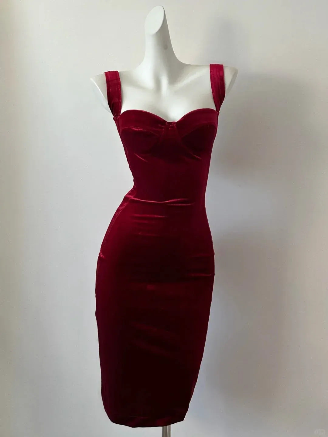 Stylish Fitted Square Neck Sleeveless Zipper Up Short-Mini Prom Dress