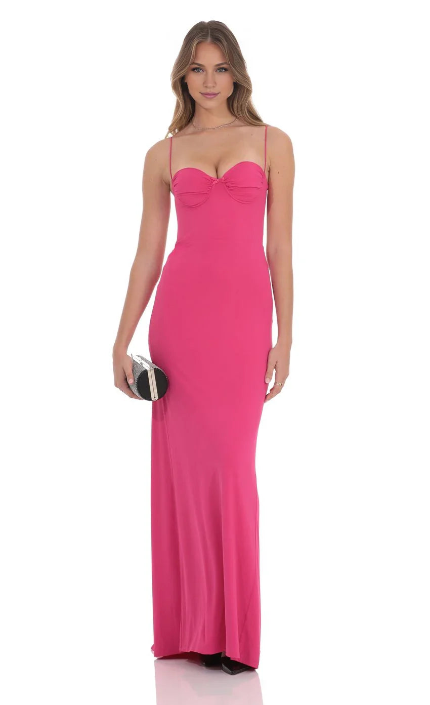 Vibrant Sheath Sweetheart-Spaghetti-Strap Lace-Back Floor-Length Prom Dresses