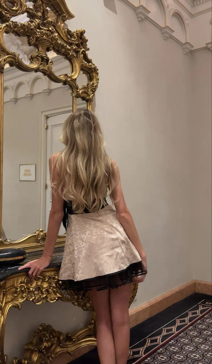 Vintage A Line Strapless Sleeveless Zipper Up Short Mini Homecoming Dress